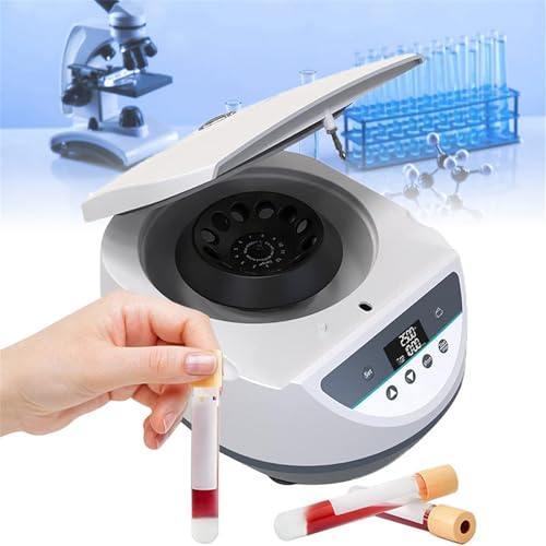 Jrcfnss Laborzentrifuge, Tischzentrifuge mit Mehreren Geschwindigkeiten pro Minute, Mikrolaborzentrifuge mit 500–5000 U/min, Trennung von Blut-, Plasma- und PRP-Proben Jrcfnss Laborzentrifuge, Tischzentrifuge mit Mehreren Geschwindigkeiten pro Minute, Mikrolaborzentrifuge mit 500–5000 U/min, Trennung von Blut-, Plasma- und PRP-Proben von Jrcfnss