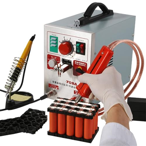 Jrcfnss Tragbares Akku-Punktschweißgerät, Impuls-Punktschweißgerät und Lötstation, Impulsschweißgerät für Akkupack 18650 14500 Lithium-Batterien Jrcfnss Tragbares Akku-Punktschweißgerät, Impuls-Punktschweißgerät und Lötstation, Impulsschweißgerät für Akkupack 18650 14500 Lithium-Batterien von Jrcfnss