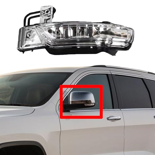 Jrfeng Auto Seitenansicht Rückspiegel Signal Licht Für Jeep Grand Cherokee 2011-2021, Außenspiegel Blinker Seitenblinker Blinker Auto Teile 68236930AB 68236930AC,Left Jrfeng Auto Seitenansicht Rückspiegel Signal Licht Für Jeep Grand Cherokee 2011-2021, Außenspiegel Blinker Seitenblinker Blinker Auto Teile 68236930AB 68236930AC,Left von Jrfeng