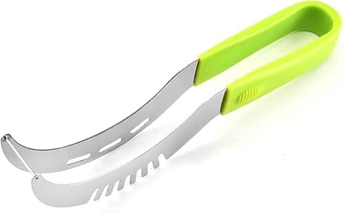 wassermelonen schneider,Melonenschneider und -servierzange, magnetischer lichtschneider,melonenzange,fruit slicer,obstschneider,watermelon slicer 2 in 1 wassermelonen messer von Jrhncy