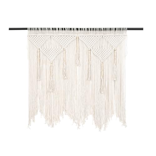 Jrifedptry Makramee Wand Behang Handweb Bohemien Baumwol Seil Boho Tapestry Haus Creme von Jrifedptry