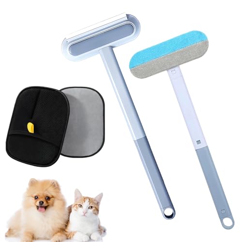 Handschuh Tierhaarentfernung, Katzenhaarentferner, 3 In 1 Pet Hair Remover und Tierhaarentferner Handschuh, Effektive Entfernung von Hundehaare und Katzenhaare auf Kleidung, Möbeln und Teppichen von JrnSvp