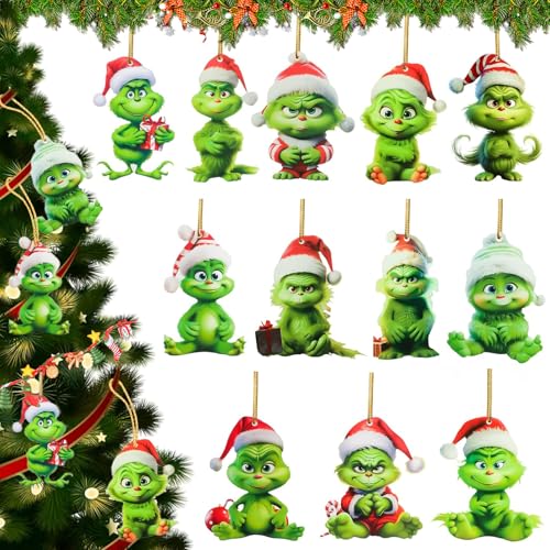 JrnSvp Weihnachten Deko, Weihnachtsdeko, 12 Stück Weihnachten Accessoires, Weihnachtsbaumschmuck Hängende Ornament, Christbaumschmuck Geeignet Für Weihnachts-Familienfeiern JrnSvp Weihnachten Deko, Weihnachtsdeko, 12 Stück Weihnachten Accessoires, Weihnachtsbaumschmuck Hängende Ornament, Christbaumschmuck Geeignet Für Weihnachts-Familienfeiern von JrnSvp