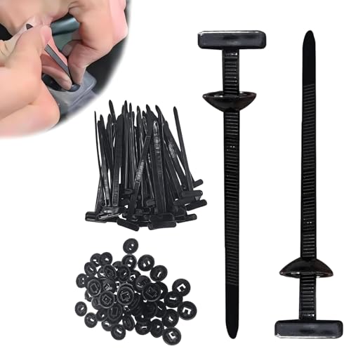 Kabelbinder Schwarz, Kabelbinder, 120 Stück Kabelbinder Wiederverschließbar mit Selbstschließendem Mechanismus, für Die Sichere Befestigung im Auto Kabelbinder Schwarz, Kabelbinder, 120 Stück Kabelbinder Wiederverschließbar mit Selbstschließendem Mechanismus, für Die Sichere Befestigung im Auto von JrnSvp