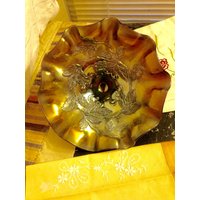 Dugans Gepaneter Kirschen Muster Faschingsglas von Jsavintage