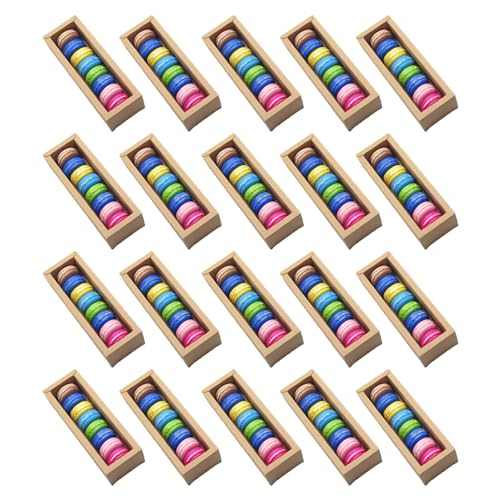 Jsleid 20 Stück Kraftpapier Geschenkbox, Keksschachtel Dessertboxen, Donut Box Mit Klarem Fenster, Macaron Box Mit Klarem Fenster, Für Konditorei Verpackung Gebäck Und Handgemachte Gebäck von Jsleid