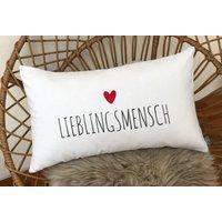 Kissen Lieblingsmensch, Für Den Lieblingsmensch von JuArt2Werkstatt