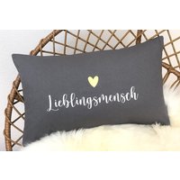 Kissen Lieblingsmensch, Für Den Lieblingsmensch von JuArt2Werkstatt