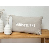 Kissen Mit "Wunschtext" | 50x30 Geschenkidee Dekokissen Personalisiert 6 Farben Auswahl Kissen Mit "Wunschtext" | 50x30 Geschenkidee Dekokissen Personalisiert 6 Farben Auswahl von JuArt2Werkstatt