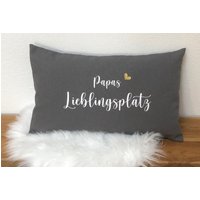 Personalisiertes Kissen Mit Lieblingsplatz Und Namen von JuArt2Werkstatt
