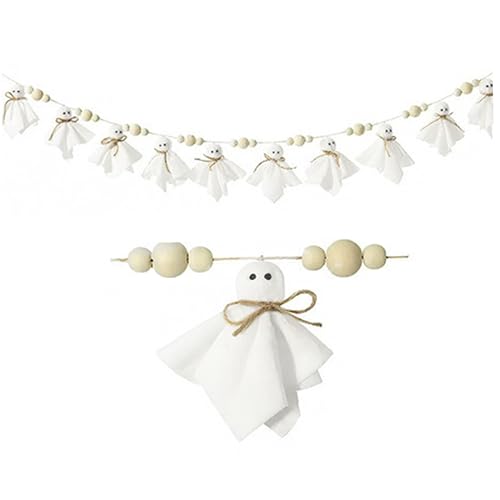 Halloween Garland niedlich Geister Banner für Innenwand Mantel Schlafzimmer Bauernhaus Vintage Spooky Zimmer Dekorationen für Halloween -Party Halloween Garland niedlich Geister Banner für Innenwand Mantel Schlafzimmer Bauernhaus Vintage Spooky Zimmer Dekorationen für Halloween -Party von Jualyue