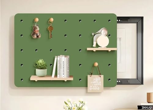 JuanNest Dekorative Sicherungskasten-Abdeckung, Innen-Elektro-Panel-Kunst Für Zuhause, Schrankdekoration Für Stromzähler Und Sicherungskastenk Mit Haken Und Stauraumteilern Wohnzimmer E,70×50cm von JuanNest