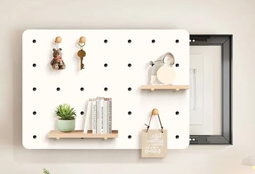 JuanNest Dekorative Sicherungskasten-Abdeckung, Innen-Elektro-Panel-Kunst Für Zuhause, Schrankdekoration Für Stromzähler Und Sicherungskastenk Mit Haken Und Stauraumteilern Wohnzimmer G,60×50cm von JuanNest