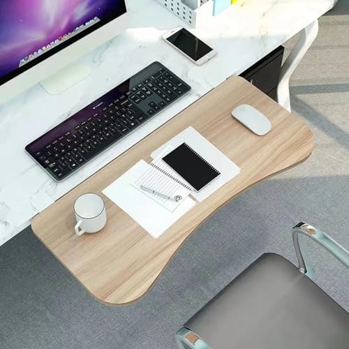 JuanNest Faltbare Tischverlängerung Tastaturablage,Ergonomische Computer-Schreibtisch-Verlängerungsplatte, Schreibtischverlängerungen, Klemmdesign, Geeignet Zur Handgelenkunterstützung,Büro A,52×24cm von JuanNest