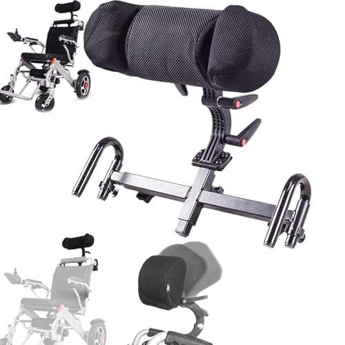 JuanNest Rollstuhl Kopfstütze, Einstellbare Rollstuhl Zubehör, Rollstuhl Kopfstütze Nackenstütze Verstellbares Höhe Und Winkel Universal Rollstuhl Kopfstütze Rückenlehne Atmungsaktive Stabile Stütze JuanNest Rollstuhl Kopfstütze, Einstellbare Rollstuhl Zubehör, Rollstuhl Kopfstütze Nackenstütze Verstellbares Höhe Und Winkel Universal Rollstuhl Kopfstütze Rückenlehne Atmungsaktive Stabile Stütze von JuanNest