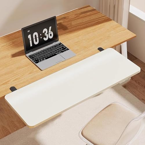 JuanNest Schreibtisch Extender,Faltbare Tischverlängerung Tastaturablage,Schreibtische Tastaturablage Mit Klemme,Ergonomics Desk Extender Tray,Computer-Ellenbogen-Armstütze Für Zuhause Büro A,70×25cm von JuanNest