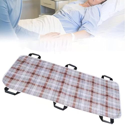 JuanNest Transfer Boards Folie Patienten Medizinische Lift Sling Transfer Turner Positionierung Pad Krankenhaus Bett Zugblätter Für Ältere, Auslaufsichere Inkontinenzeinlagen Bettlägerige B,80×120cm von JuanNest