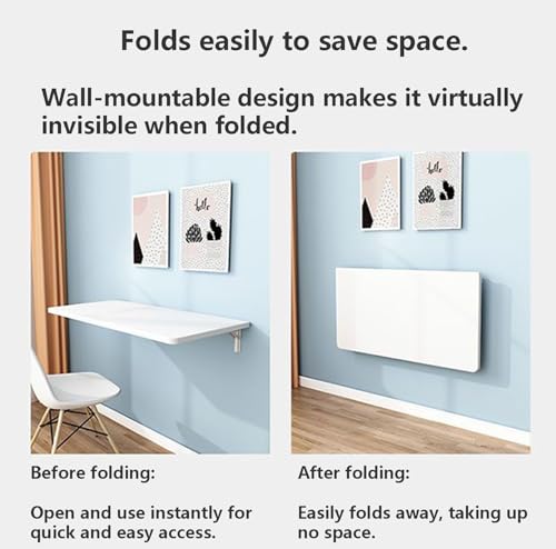 JuanNest Wandklapptisch,An Der Wand Montierter Klapptisch, Platzsparender Klappbarer Schwebetisch Für Zuhause, Schlafzimmer, Küche, Büro, Arbeitszimmer, Computertisch, Badezimmer,Wohnzimmer E,60×25CM JuanNest Wandklapptisch,An Der Wand Montierter Klapptisch, Platzsparender Klappbarer Schwebetisch Für Zuhause, Schlafzimmer, Küche, Büro, Arbeitszimmer, Computertisch, Badezimmer,Wohnzimmer E,60×25CM von JuanNest