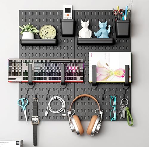 JuanNest Werkzeugwand Stecktafel-Kombinationsset Stecktafel-Wand-Organizer Mit Regal, Behälter Und Haken,Pegboard Für Kinderzimmer Küche Wohnzimmer Badezimmer Büro Eingangstür 4 Piece (30 * 30cm),B JuanNest Werkzeugwand Stecktafel-Kombinationsset Stecktafel-Wand-Organizer Mit Regal, Behälter Und Haken,Pegboard Für Kinderzimmer Küche Wohnzimmer Badezimmer Büro Eingangstür 4 Piece (30 * 30cm),B von JuanNest