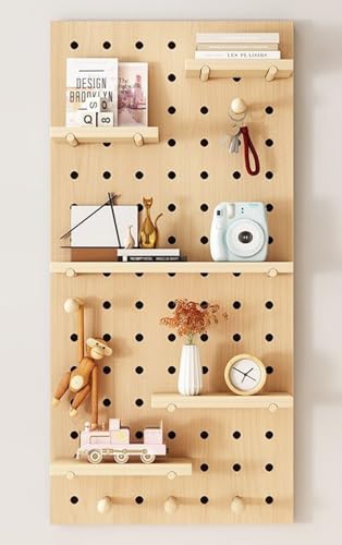 Pegboard Lochwand, Einfache Installation Küche Bretter Mit Löchern,Hölzernes Stecktafel,Werkstatt-Organisation Löcher Wandtafel,Wandmontage-Display-Stecktafel-Set,Organizer-Paneele A,W60×H120cm Pegboard Lochwand, Einfache Installation Küche Bretter Mit Löchern,Hölzernes Stecktafel,Werkstatt-Organisation Löcher Wandtafel,Wandmontage-Display-Stecktafel-Set,Organizer-Paneele A,W60×H120cm von JuanNest