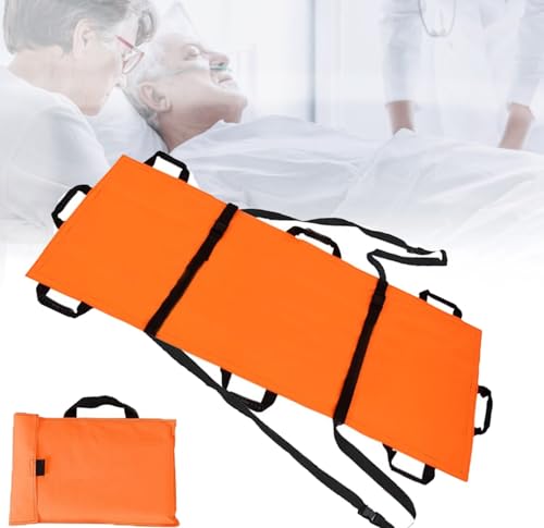 Transfer-Pflegegurt Für Patienten,Tragetuch Rettungstuch,Transferhilfe Rollstuhl,Verdickte Leinwand Umbettungstuch Bergetuch Mit Handtasche,Gleittuch Für Bettlägerige,Tragkraft 100Kg 70×160cm von JuanNest