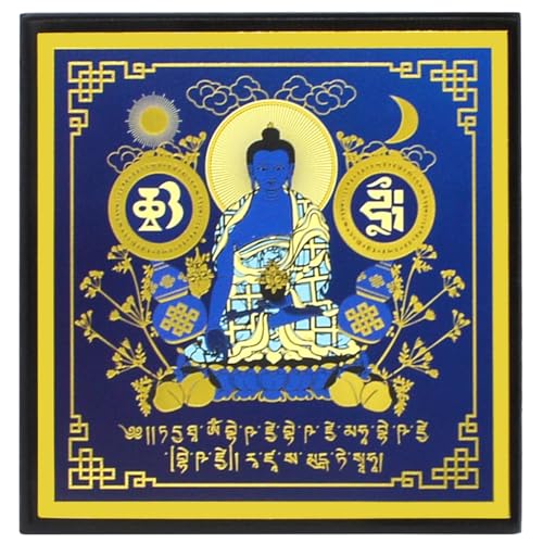 Juanxian Feng Shui Medizin Buddha Plakette Statue Home Office Dekoration Harmonie und Balance Glück Amulett Neujahr W5494 von Juanxian