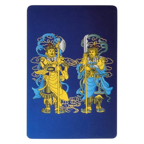 Juanxian Feng Shui Türwächter mit Ksitigarbah Staff Karte Harmonie Reichtum Wohlstand Erfolg Amulett Neujahr Geschenk W5500 von Juanxian