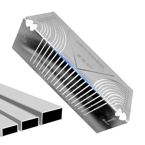 Angle Marking Ruler, Arc Marking Ruler, Right Angle Ruler, Stainless Steel Scriber, Stainless Steel Angle & Arc Marking Rulers for Construction, Multi-Function Folding Rulers von Jubepk
