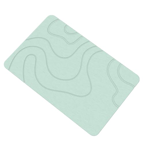 Badematte - 15,75 Zoll Diatomit -Duschmatte zum schnellen Trocknen, Wasserabsorption mit waschbarer Grund von Jubepk