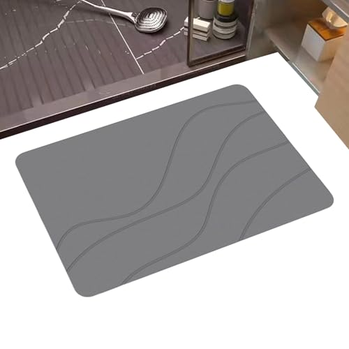 Bath Mat, Shower Rug, 15.75x23.62x0.1 Inches, Bathroom Safety Pad, Quick Dry Floor Protector, 16x24 Inch Anti Skid for Child, Elderly, Bathroom, Home, Bedroom, Living Room von Jubepk