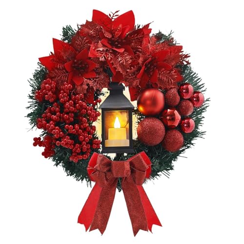 Jubepk Christoph Außenbeleuchtet 40 cm | Dekorativer Mit Schleife Für Außen | Weihnachtsdeko Für Winterurlaub Kamin Fenster Schrank Auto Innenbereich Jubepk Christoph Außenbeleuchtet 40 cm | Dekorativer Mit Schleife Für Außen | Weihnachtsdeko Für Winterurlaub Kamin Fenster Schrank Auto Innenbereich von Jubepk