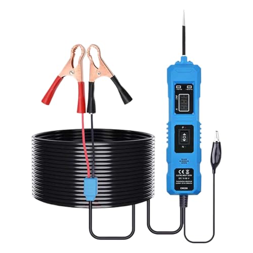 Jubepk Circuit Tester Automotive, Autosicherungstester, Volt -Testlicht, multifunktionale elektrische System -Tools, Kurzfinder für Fachkräfte, Heimnutzer, Autowartung, 10.24x1.57x1.1 Zoll von Jubepk