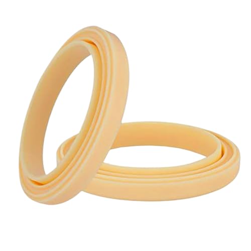 Jubepk Coffee Replacement Parts, Steamer Sealing Ring, 13.3/7.2/3.2 Inches, Heat Resistant Silicone Fit, Coffees Machine Gasket for Kitchen, Home, and Cafe Use, Cream Color von Jubepk