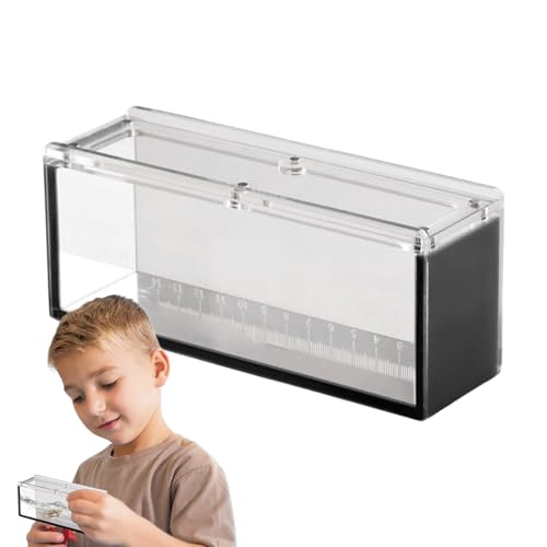 Jubepk Fish Observation Box, Clear Acrylic Isolation Container, Breeder Tank Scale Markings, Aquatic Viewing Case for Crabs, Snails, Spiders, Aquarium, 6.5x2.76x1.97 Inches von Jubepk