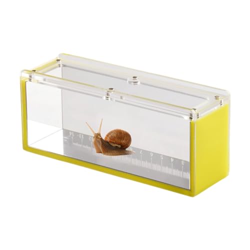 Jubepk Fish Observation Box, Clear Acrylic Isolation Container, Breeder Tank Scale Markings, Aquatic Viewing Case for Crabs, Snails, Spiders, Aquarium, 6.5x2.76x1.97 Inches von Jubepk