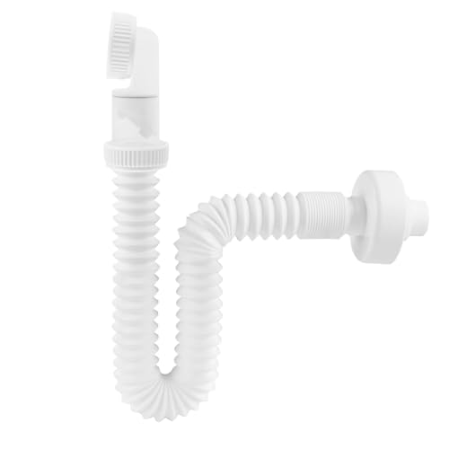 Jubepk Küchenabflussrohr,Dusch Siphon Ersatz | 360° Drehbarer Waschbeckensiphon Für Dusche, Waschbecken, Schiffsanwendungen, Küche, Bad, von Jubepk