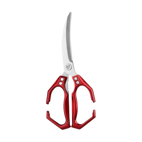 Jubepk Küchenschere | 2 in 1 Lebensmittelschere mit Nussknacker - Robuste Edelstahl Multifunktions Küchenschere für Obst Salat von Jubepk