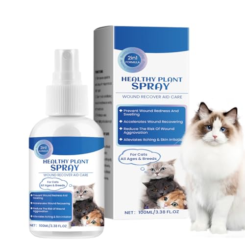 Jubepk Linderung juckender Haut bei Katzen, Linderung trockener Haut bei Katzen | 100 ml sanftes Anti-Juckreiz-Katzenspray,Reparaturflüssigkeit für trockene, von Hot Spots, beruhigendes Jubepk Linderung juckender Haut bei Katzen, Linderung trockener Haut bei Katzen | 100 ml sanftes Anti-Juckreiz-Katzenspray,Reparaturflüssigkeit für trockene, von Hot Spots, beruhigendes von Jubepk