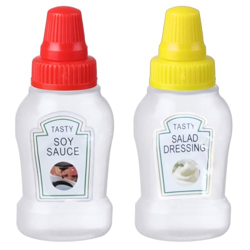 Jubepk Mini-Salat-Quetschflaschen, kleine Salatdressing-Flaschen | Saucenbehälter für Lunchbox - Tragbare Salatdressing-Quetschflasche, Reise-Quetschflasche, Lebensmittelsicherheit Jubepk Mini-Salat-Quetschflaschen, kleine Salatdressing-Flaschen | Saucenbehälter für Lunchbox - Tragbare Salatdressing-Quetschflasche, Reise-Quetschflasche, Lebensmittelsicherheit von Jubepk