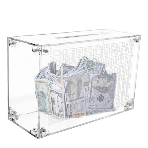 Transparent Money Box | Clear Saving Box | Openable Money Container | Cash Saving Pot | This Coin Bank Combines Functionality with Educational Value to Enhance Money Management Skills. Transparent Money Box | Clear Saving Box | Openable Money Container | Cash Saving Pot | This Coin Bank Combines Functionality with Educational Value to Enhance Money Management Skills. von Jubepk