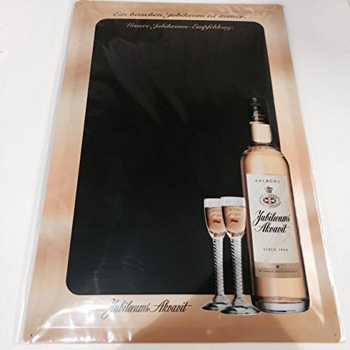 XXL Jubiläums Aquavit Blechschild Tafel 60x40 cm von Jubiläums Aquavit