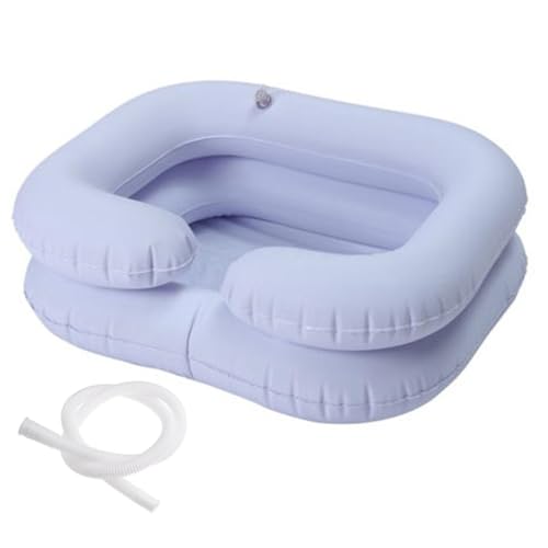 Aufblasbares Shampoo-Tablett – Haarwaschtablett am Bett und im Bett – aufblasbarer PVC-Shampoo-Strümpfe für ältere Menschen, Behinderte, Schwangere, Verletzte, Alit von Jubilofex