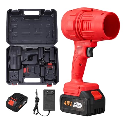 Blattgebläse Schnurloser, Leistungsstarker Turbo -Staubwinkel - Variabler Tragbares Blattgebläse Mit Batterie Und Ladegerät Für Grass Lawn Auffahrt Terrasse Garten Camping Snow Car Computer von Jubilofex