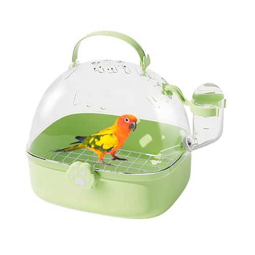 Hamster -Reisekäfig, tragbarer Hamsterkäfig mit Wasserflasche | Haustiervogel, der Lieferungen geräumtes Design für Sparrow -Ara Conures Chinchillas Blockier Cockatiels Sichtstand Hedgehog von Jubilofex