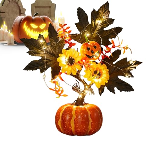 Herbst Leuchte Kürbis - batteriebetriebene Ernte Herbstsaison Herzstück - Thanksgiving beleuchtetes Kürbisdekor - für Hochzeitsheim Küchenbüro von Jubilofex