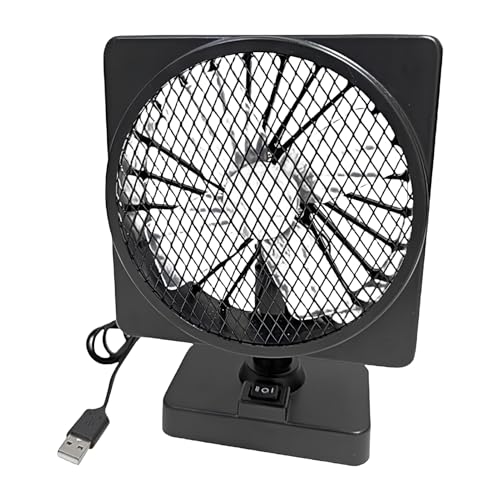 Jubilofex 12V Autoventilator - Steckdosenbetriebener 12V Auto Kühlventilator,360 Grad Schwenkbarer Luftzirkulator Fahrzeugzubehör Campingbus Geländewagen Reise Limousine Lkw Sommer von Jubilofex