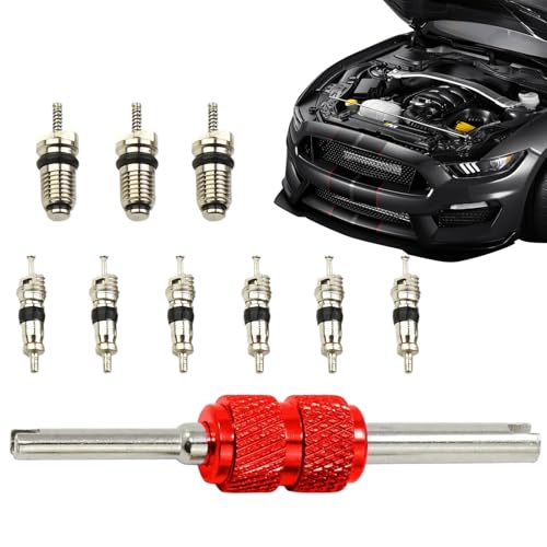 Jubilofex AC Ventileinsatz Werkzeug | KFZ Kühlung Reparatur Werkzeuge - Präzisions Satz 10 Ventilkerne Kit für Klimaanlagen Kfz und Wohnmobile Jubilofex AC Ventileinsatz Werkzeug | KFZ Kühlung Reparatur Werkzeuge - Präzisions Satz 10 Ventilkerne Kit für Klimaanlagen Kfz und Wohnmobile von Jubilofex