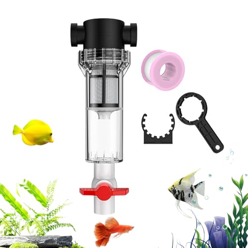 Jubilofex Aquarienfilter - Integrierter Präzisionsfilter Mit Eingebauter Filtration | Effizientes Trennsystem Mit Sedimentabscheider Für Salzwasser Kleine Teiche Und Springbrunnen von Jubilofex
