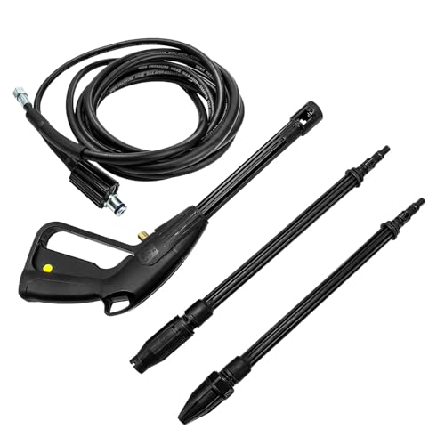 Jubilofex Autowäsche, Hochdruckreiniger, Reinigung von Auto und Haus, Hochdruckreiniger für Fenster und Garten mit ergonomischem Griff von Jubilofex