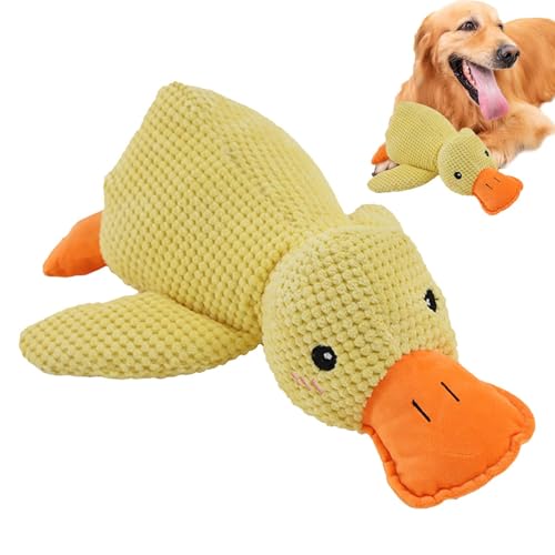 Jubilofex Entenspielzeug für Hunde | Hundehaltiger Entenspielzeug - Mellow Dog Calming Entenhund Squeak -Spielzeug, Hundespielzeug mit Quacksalber für Innenhund Jubilofex Entenspielzeug für Hunde | Hundehaltiger Entenspielzeug - Mellow Dog Calming Entenhund Squeak -Spielzeug, Hundespielzeug mit Quacksalber für Innenhund von Jubilofex